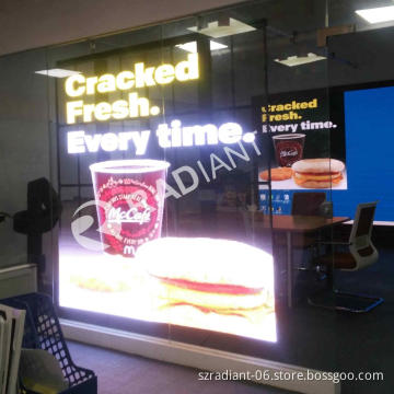 transparent led screen for advertising